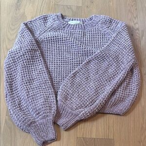 Altar'd State Textured Knit Sweater in Light Purple